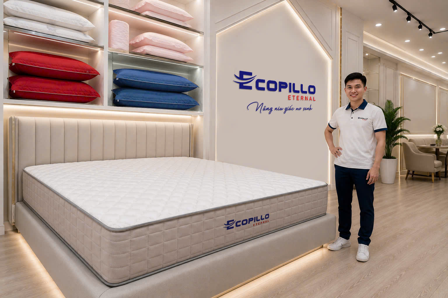 Đệm lò xo Eco Fresh Ecopillo Đệm lò xo Eco Fresh Ecopillo