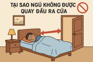 Tại sao ngủ không được quay đầu ra cửa
