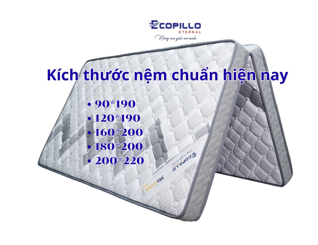 Kích thước nệm chuẩn hiện nay